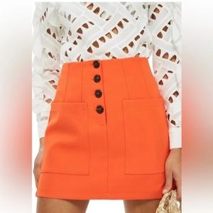 Top shop Orange miniskirt